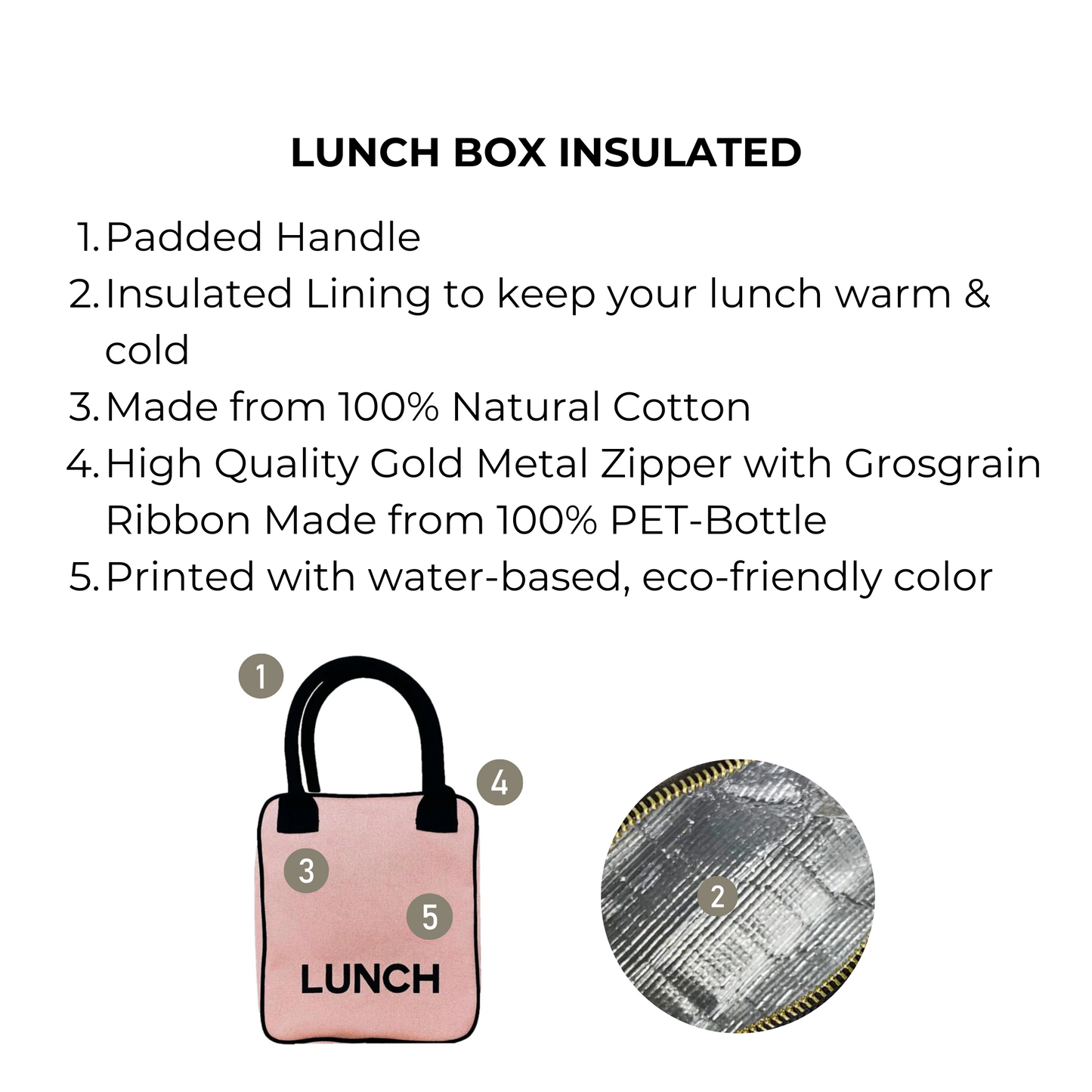Lunch Box Insulated, Pink/Blush - Concordia Style Boutique