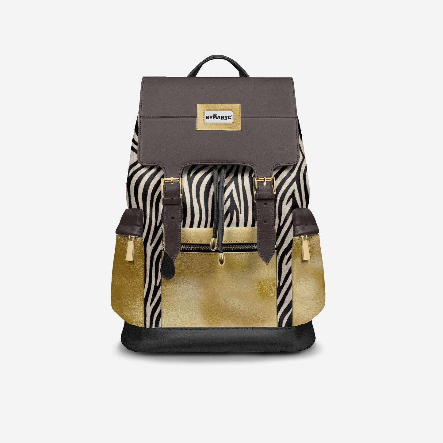 Luxury Vegan Backpack GOLD SAFARI – BYMANYC ® New York Made in Italy