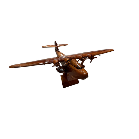 M-130 China Clipper Mahogany Wood Desktop Airplane Model