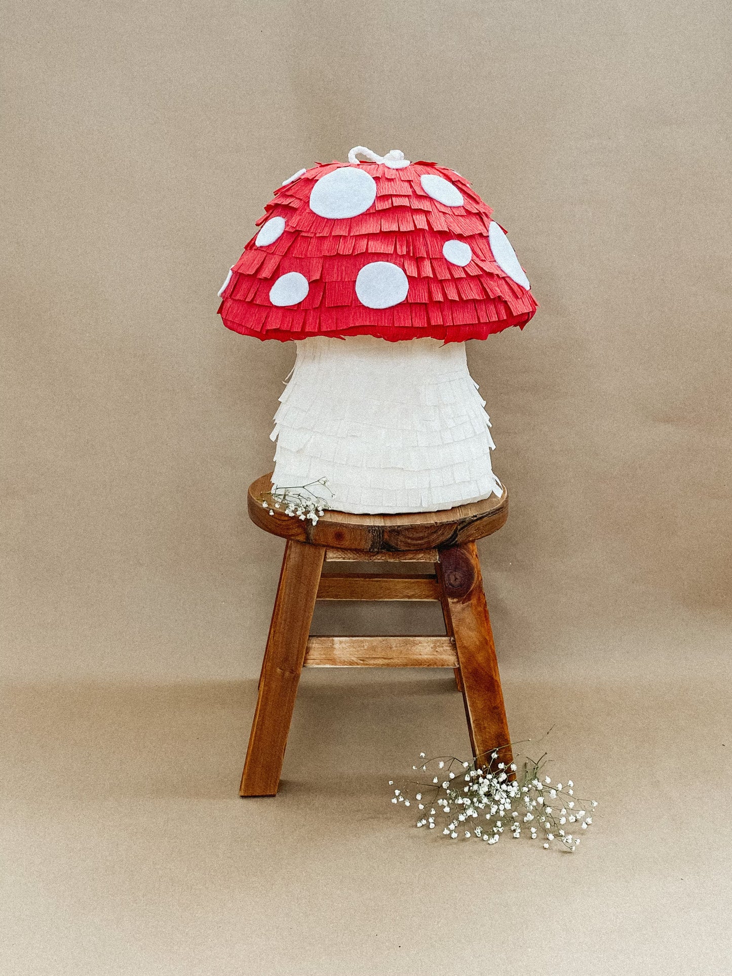 🍄 Enchanted Forest Mushroom Piñata – Handmade Fairy Tale Party Decoration, Candy Holder