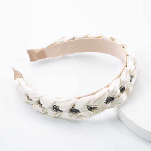 Casey Glamband in White