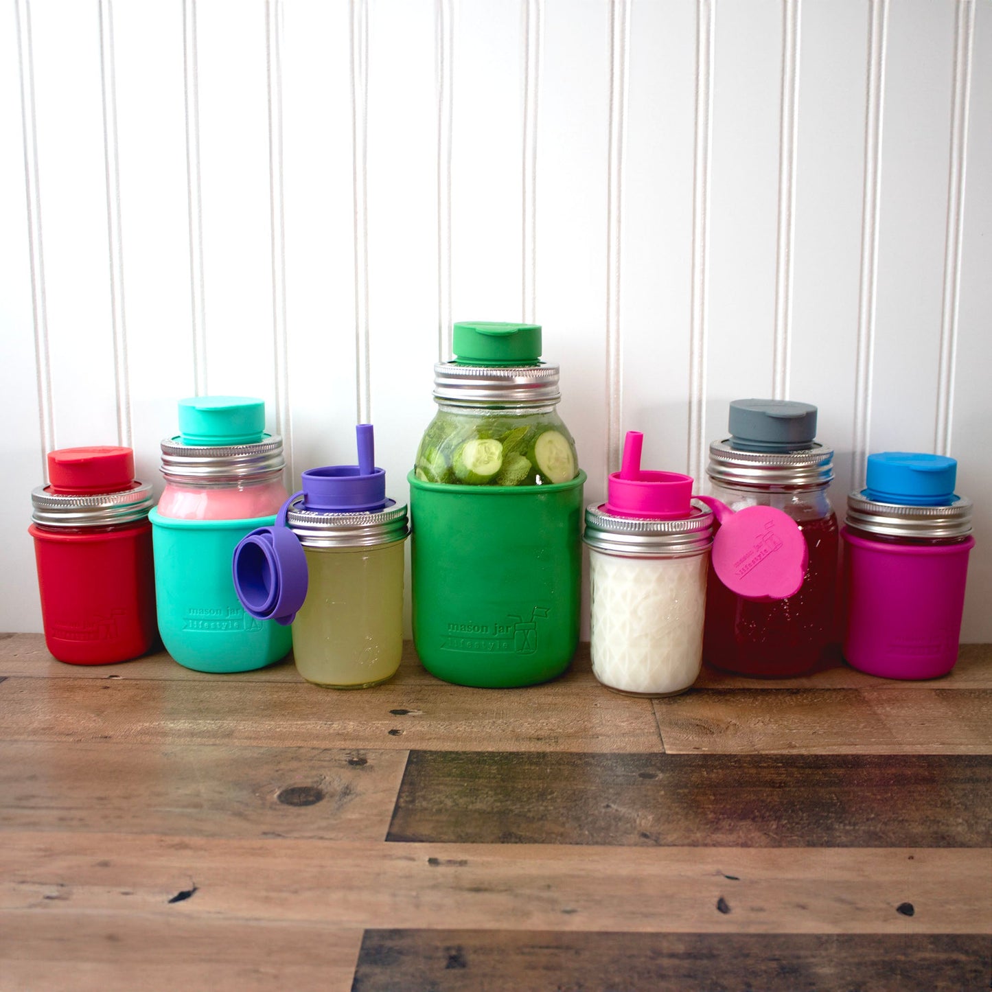Pop-Up Sippy Straw Leak Resistant Lids for Regular Mouth Mason Jars - Concordia Style Boutique