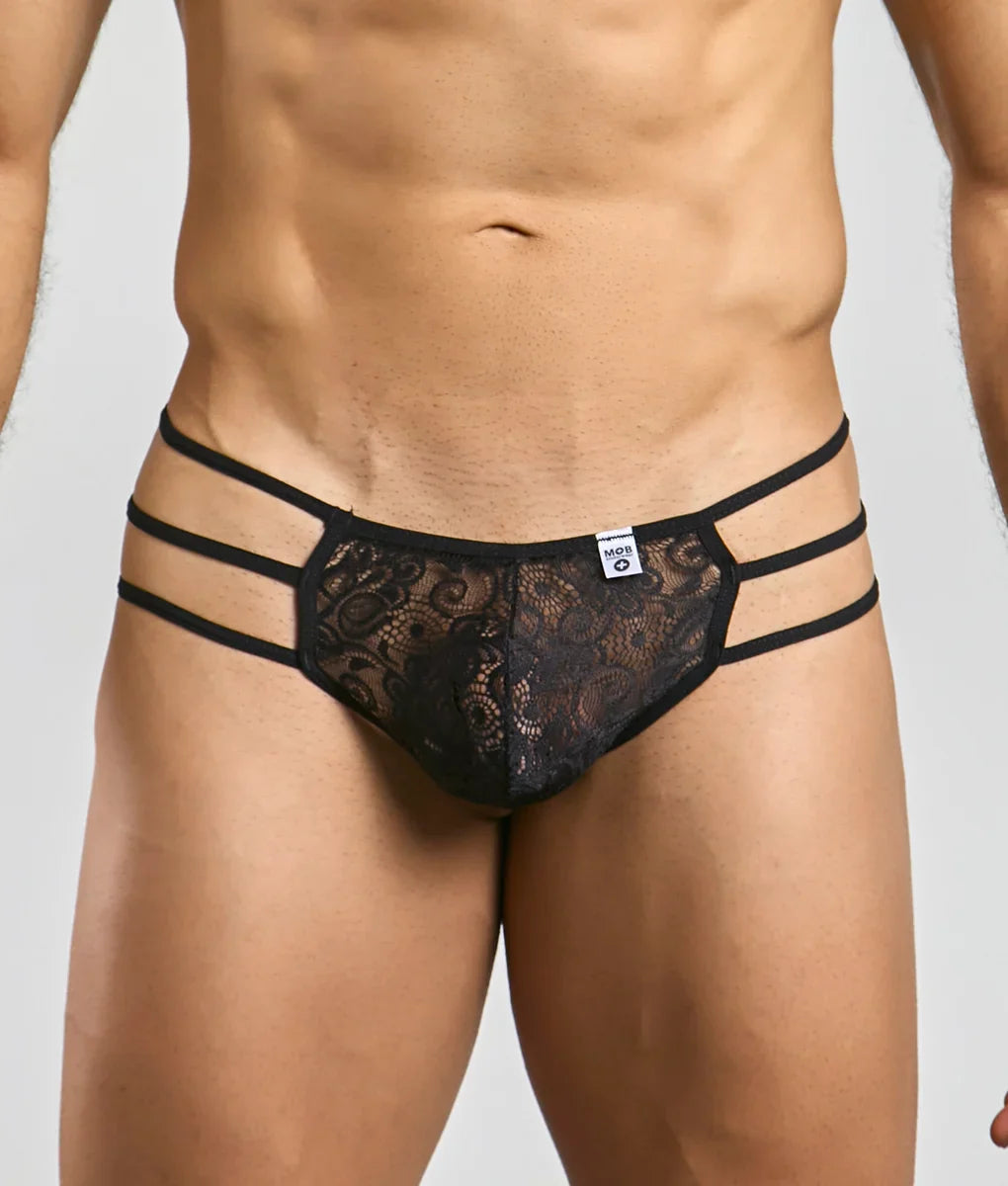 MOB Men's Lace Pouch Thong
