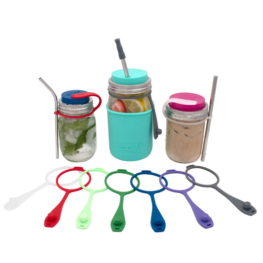 Leak Proof Silicone Plug / Stopper with Straw Strap for Straw Hole Lids - Concordia Style Boutique