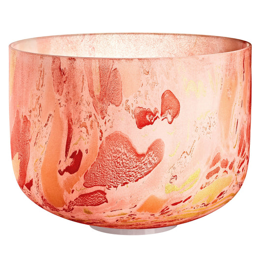 10" Marble Crystal Singing Bowl, D4, Sacral Chakra, 432 Hz
