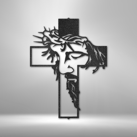 Christ Cross - Steel Sign - Concordia Style Boutique