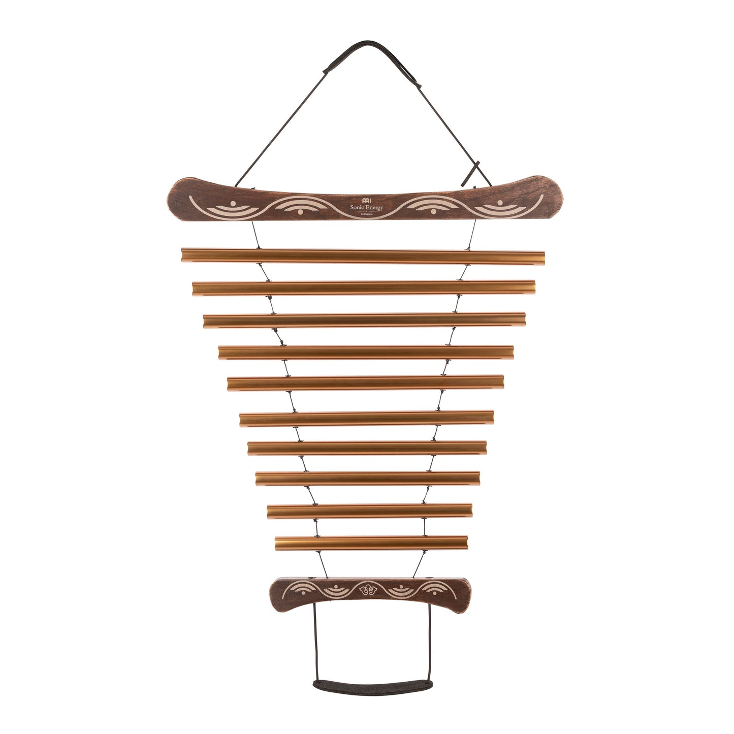 35" Meditation Flow Chime, 440 Hz, 10 Notes, D Major, Bronze