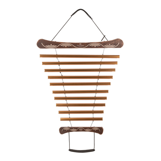35" Meditation Flow Chime, 440 Hz, 10 Notes, D Major, Bronze