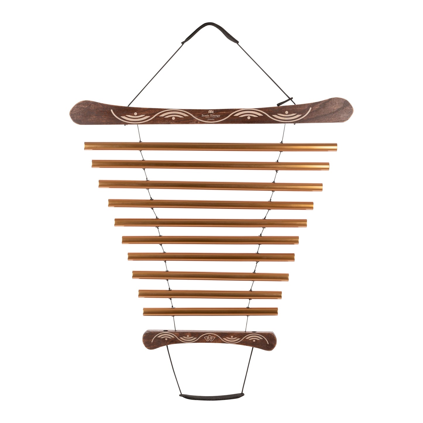 35" Meditation Flow Chime, 440 Hz, 10 Notes, G Major, Bronze