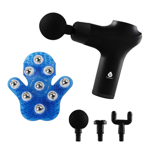 Pursonic Ultimate Relaxation Bundle: 3-Speed Massage Gun & Palm-Shaped Massage Glove - Concordia Style Boutique