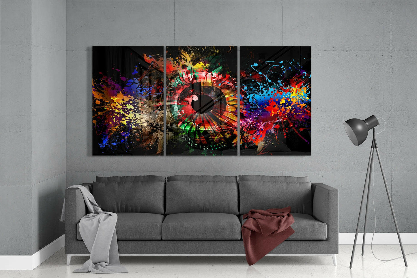 Colors in My Eyes Mega Glass Wall Art