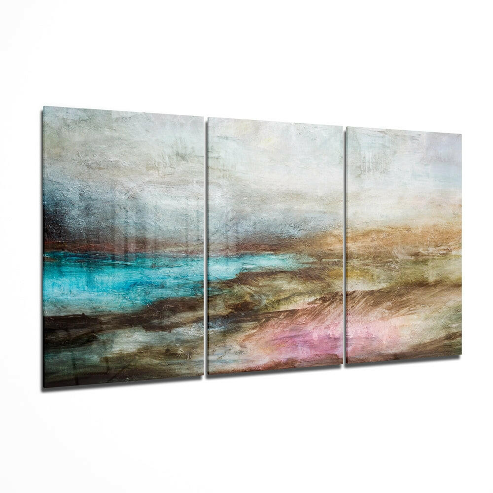Abstract Lake Mega Glass Wall Art