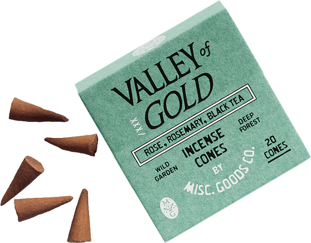 "Valley of Gold" Cone Incense