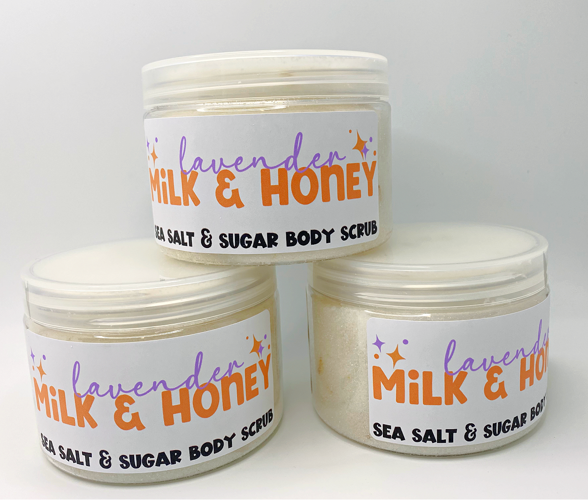 Lavender Milk & Honey Sea Salt and Sugar Body Scrub - Concordia Style Boutique
