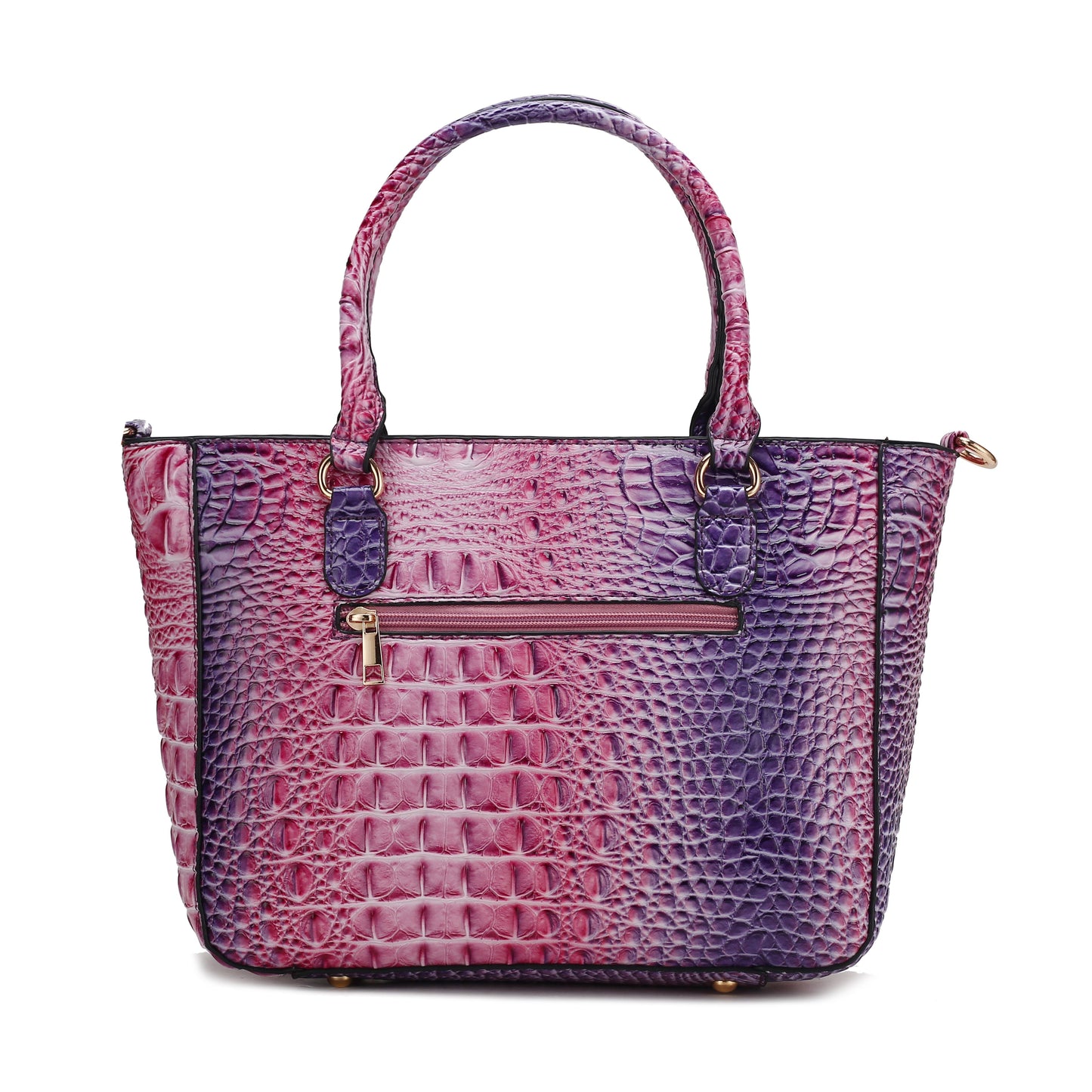 Bonnie Gradient Croc Shoulder Bag and Set (Croc Brown)