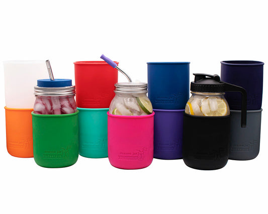Silicone Sleeve for Quart 32oz Mason Jars - Concordia Style Boutique