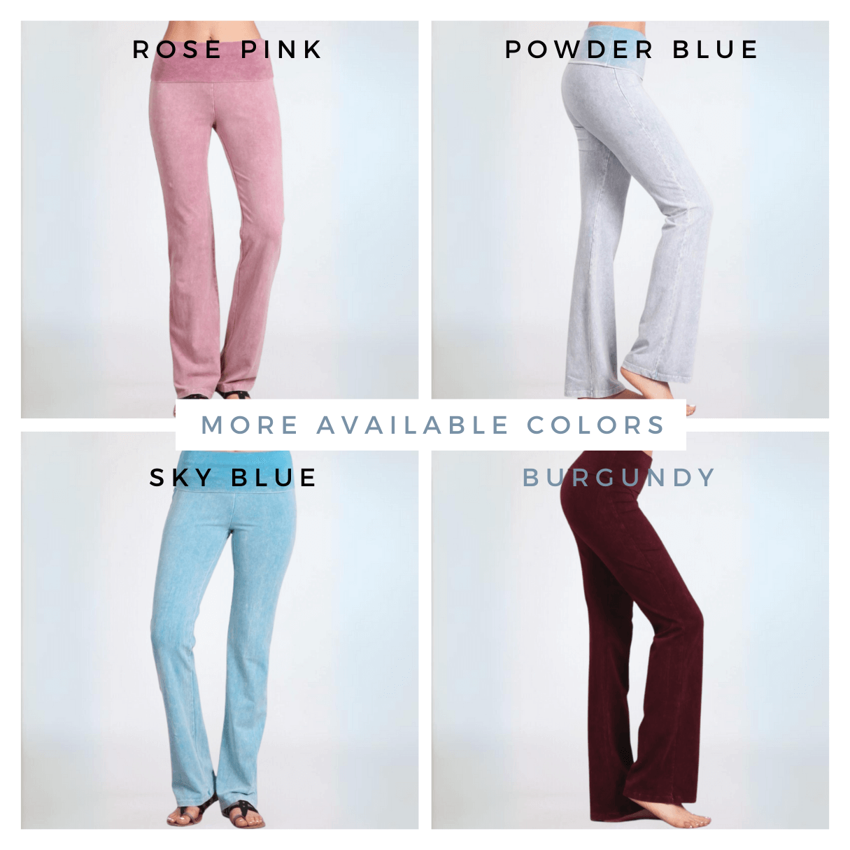 Black Bootcut Yoga Lounge Pants Made in USA - Concordia Style Boutique