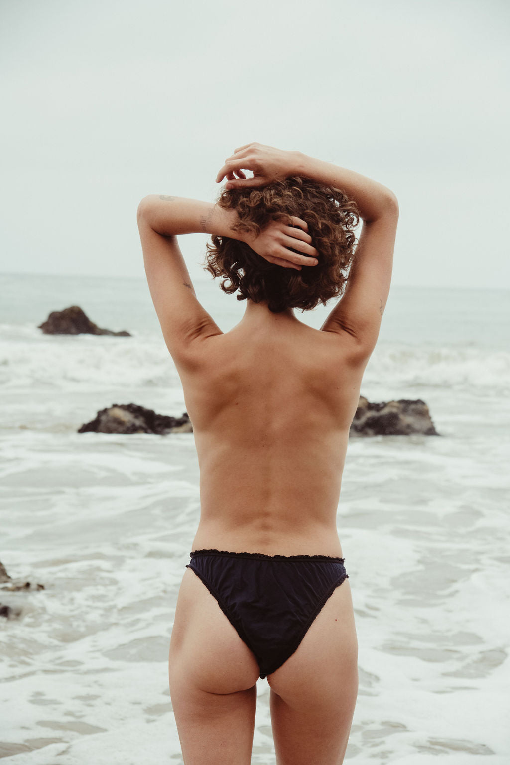 The black frilly panties