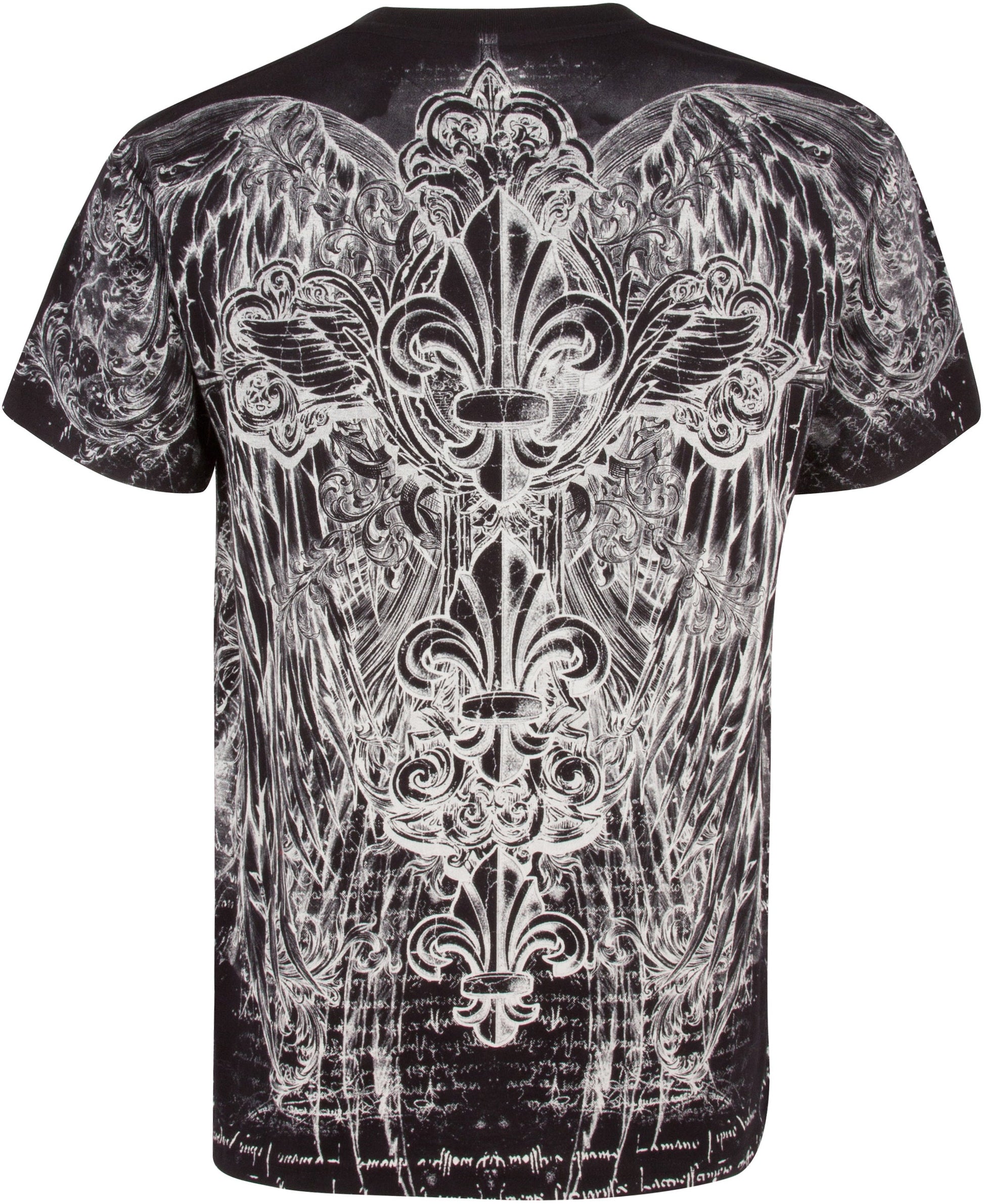 Sakkas Vines and Fleur De Lis Metallic Cotton Mens T-Shirt - Concordia Style Boutique