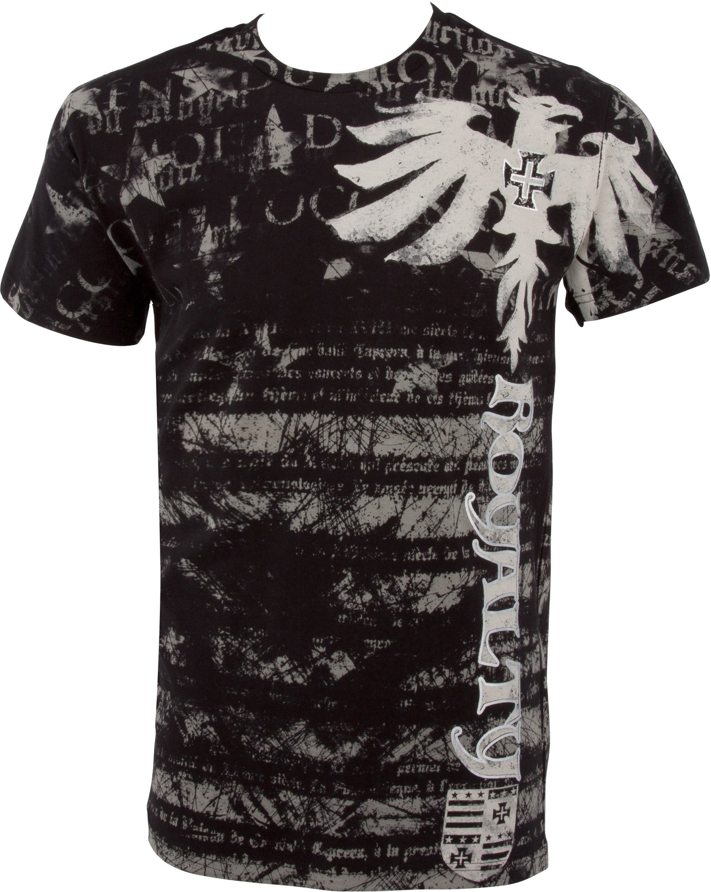 Royalty Dragon Short Sleeve Crew Neck Cotton Mens Fashion T-Shirt ( 2 Colors ) - Concordia Style Boutique