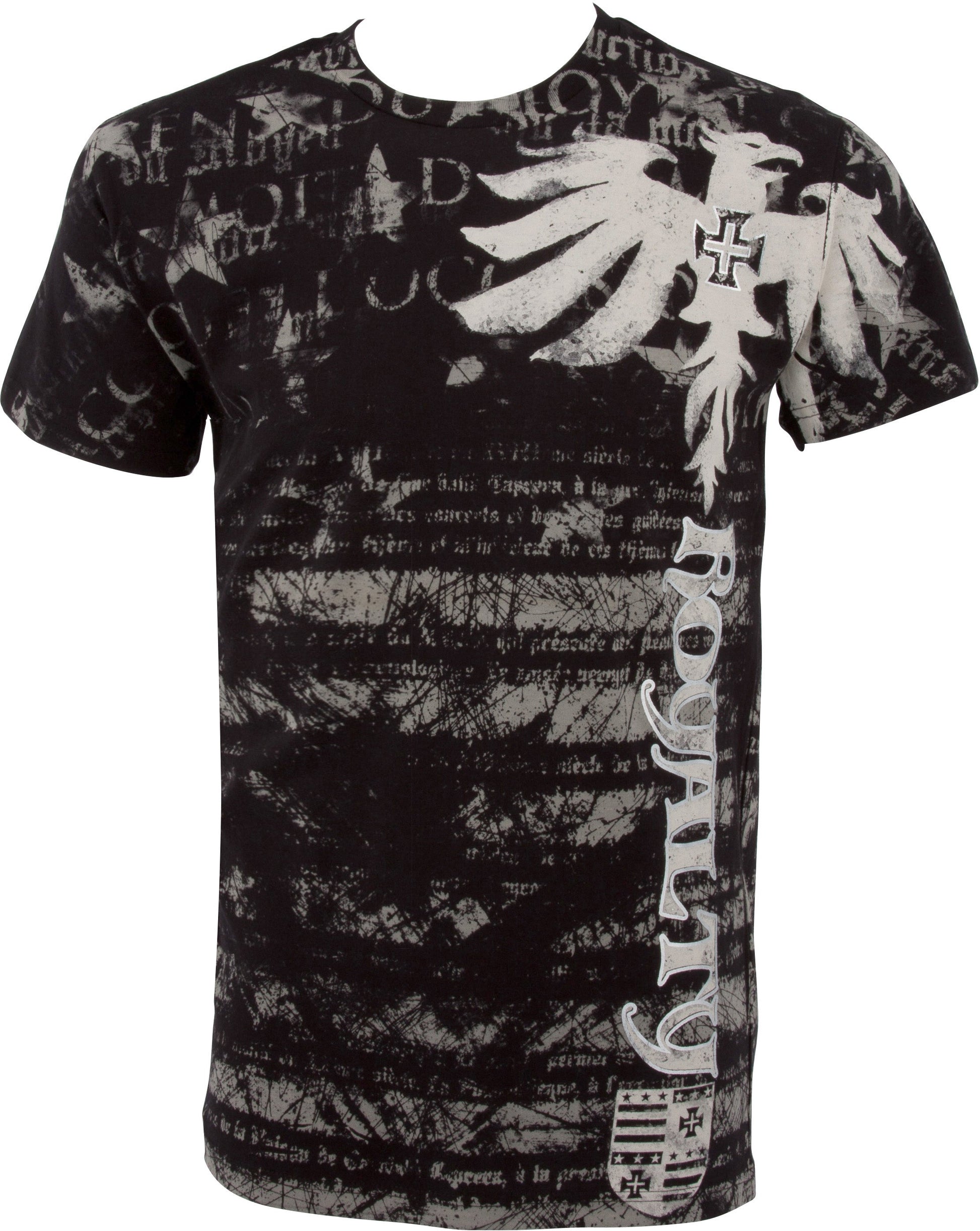 Royalty Dragon Short Sleeve Crew Neck Cotton Mens Fashion T-Shirt ( 2 Colors ) - Concordia Style Boutique