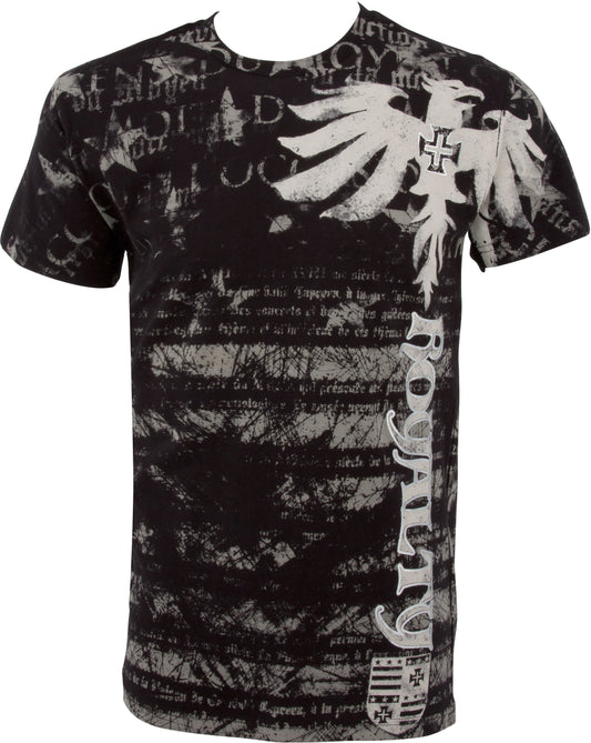 Royalty Dragon Short Sleeve Crew Neck Cotton Mens Fashion T-Shirt ( 2 Colors ) - Concordia Style Boutique