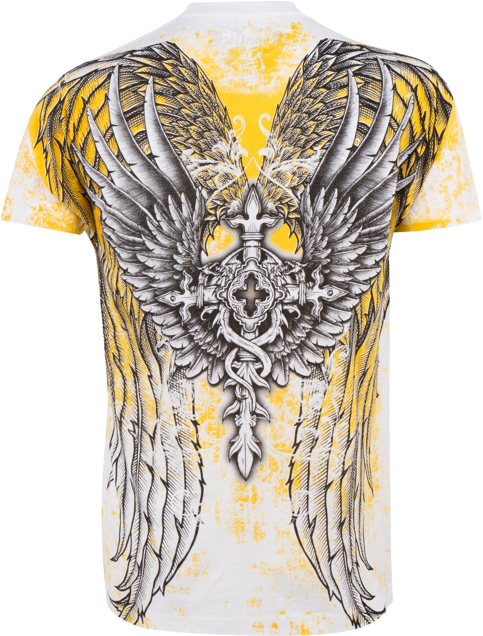 Sakkas Great Guardian Metallic Embossed Mens Fashion T-Shirt - Concordia Style Boutique