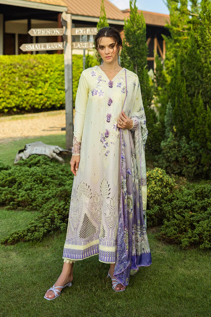 Mushq - Gioia - Three Piece Chikan Embroidered Lawn