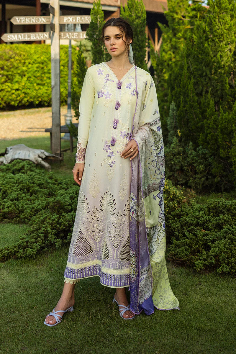Mushq - Gioia - Three Piece Chikan Embroidered Lawn