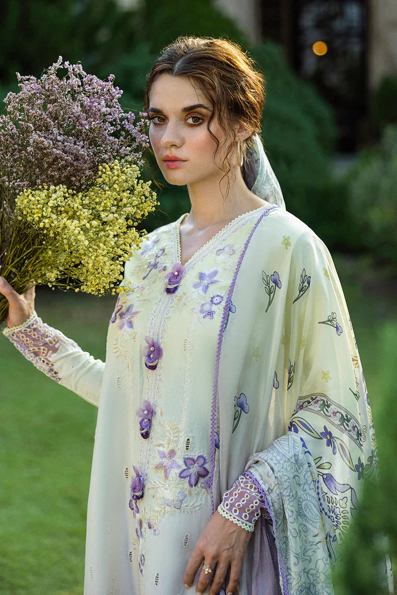 Mushq - Gioia - Three Piece Chikan Embroidered Lawn