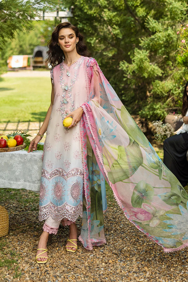 Mushq - Sorriso - Three Piece Chikan Embroidered Lawn