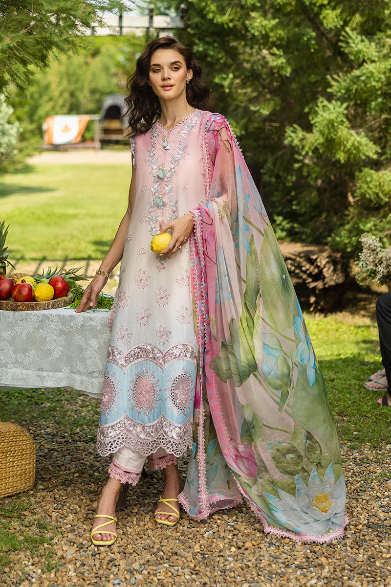 Mushq - Sorriso - Three Piece Chikan Embroidered Lawn
