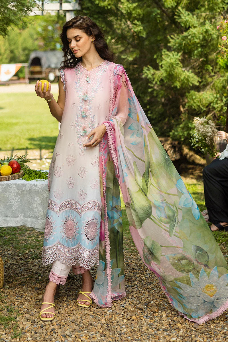 Mushq - Sorriso - Three Piece Chikan Embroidered Lawn
