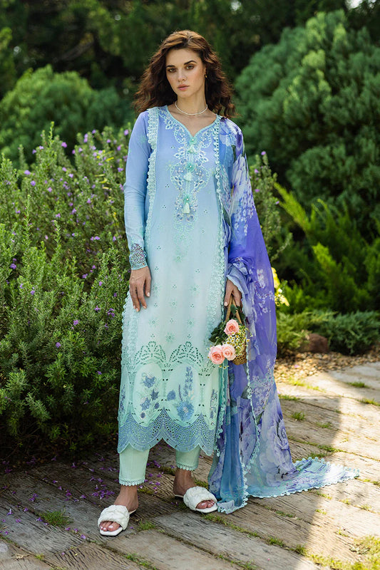 Mushq - Fiducia - Three Piece Chikan Embroidered Lawn