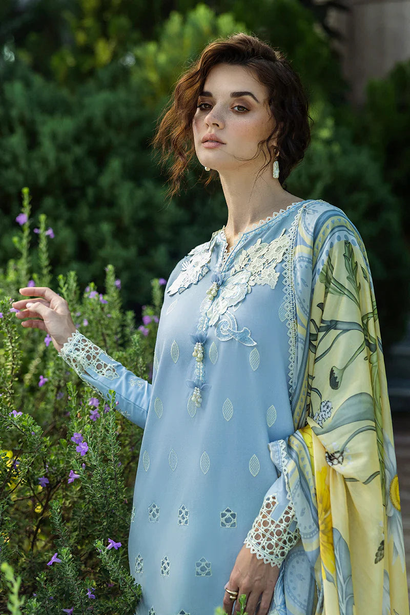 Mushq - Intesa - Three Piece Chikan Embroidered Lawn