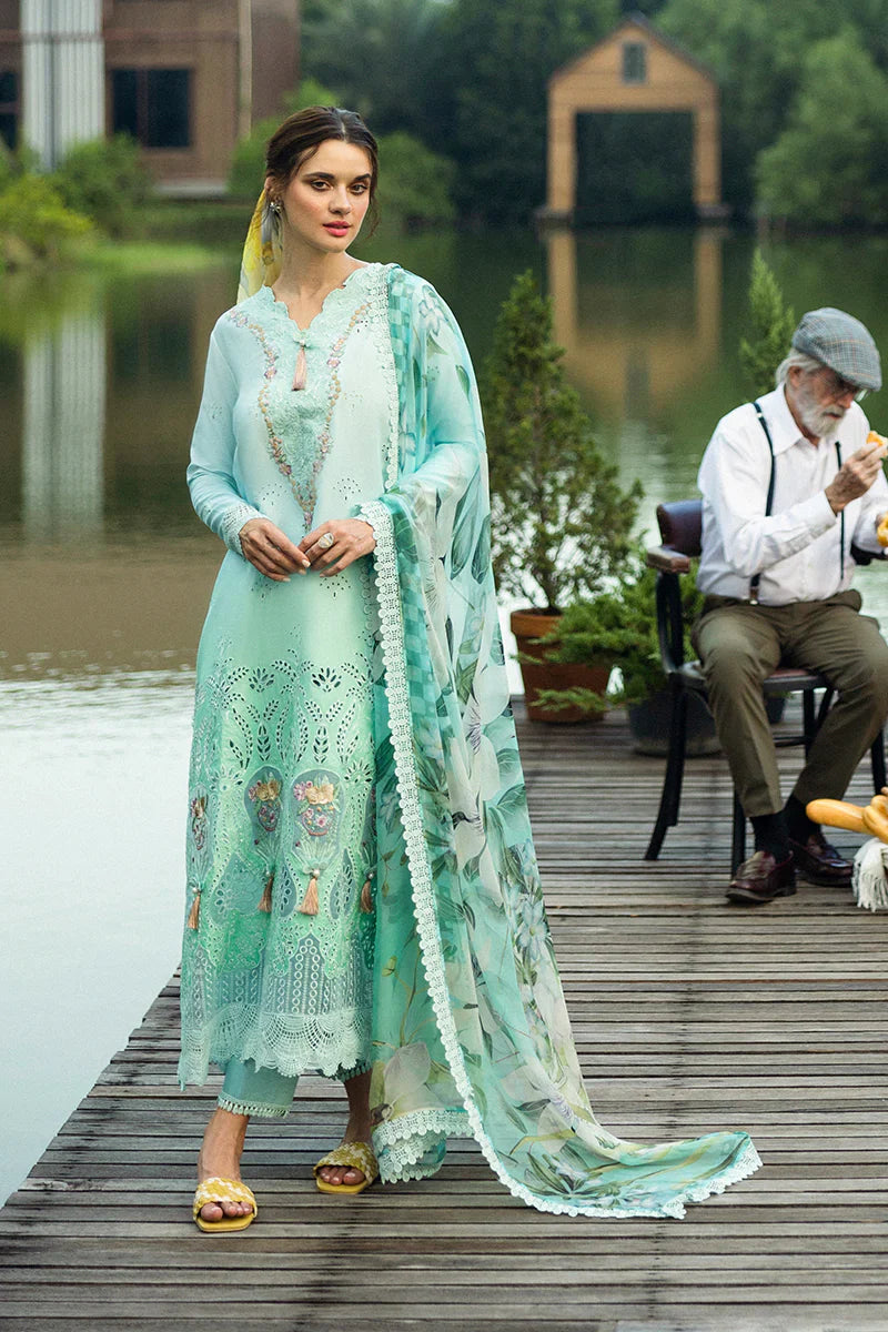 Mushq - Famiglia - Three Piece Chikan Embroidered Lawn