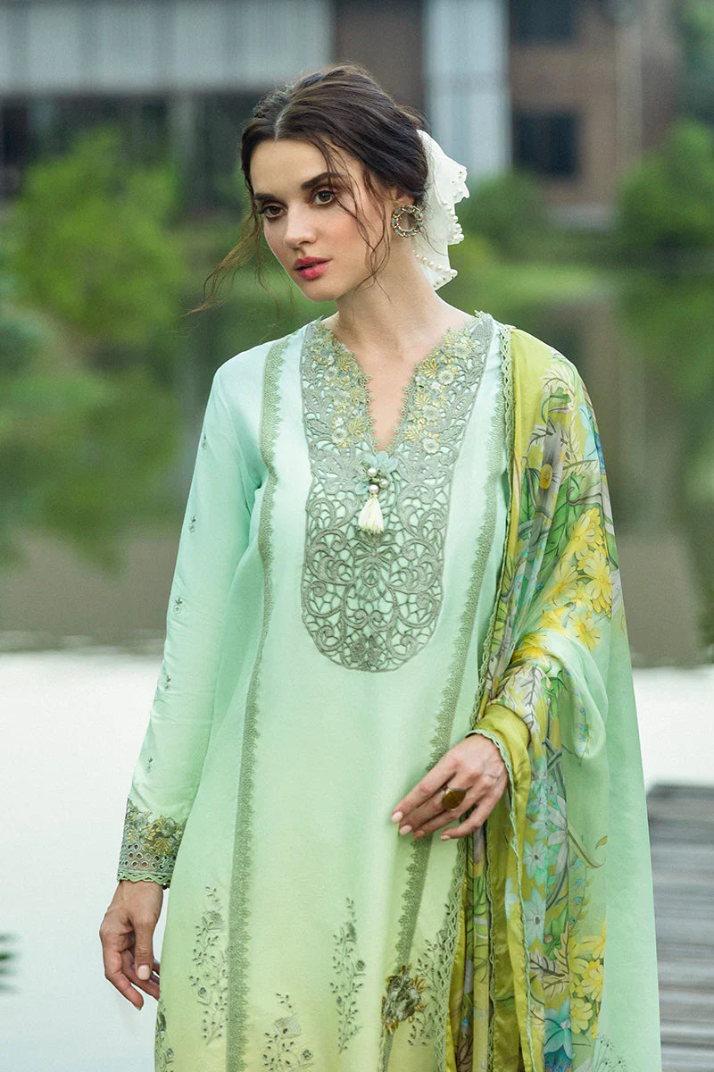 Mushq - Unione - Three Piece Chikan Embroidered Lawn