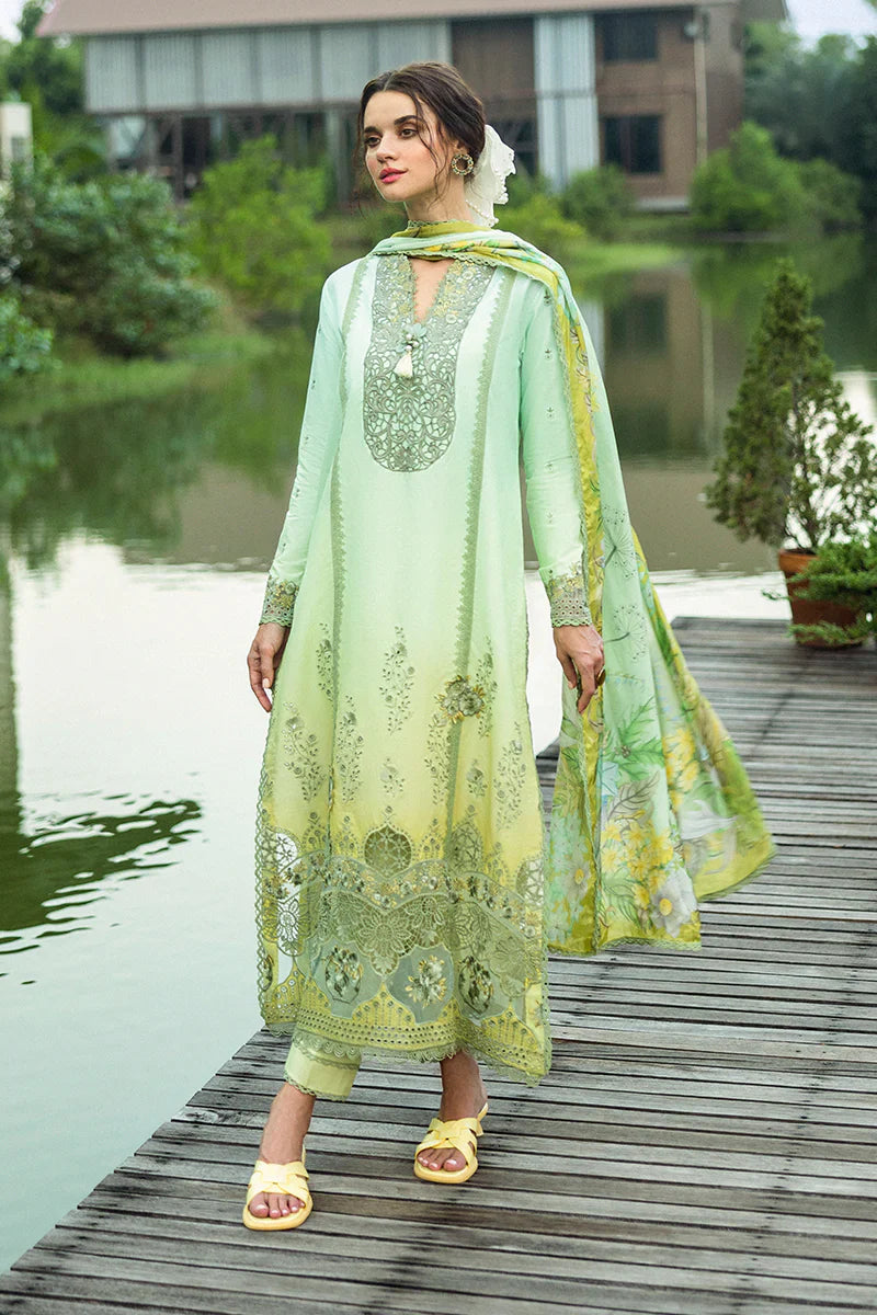 Mushq - Unione - Three Piece Chikan Embroidered Lawn