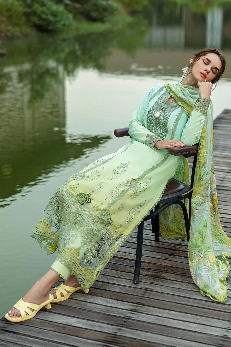 Mushq - Unione - Three Piece Chikan Embroidered Lawn