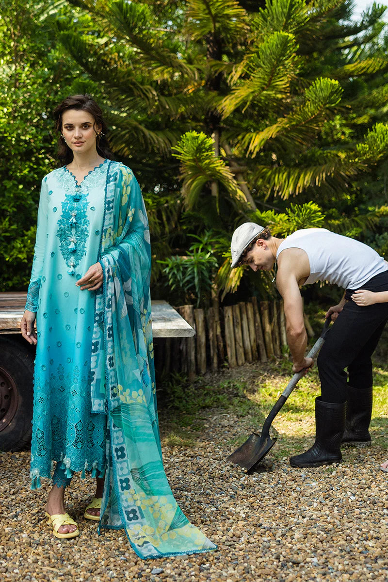 Mushq - Amore - Three Piece Chikan Embroidered Lawn