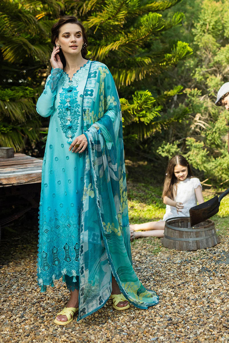 Mushq - Amore - Three Piece Chikan Embroidered Lawn