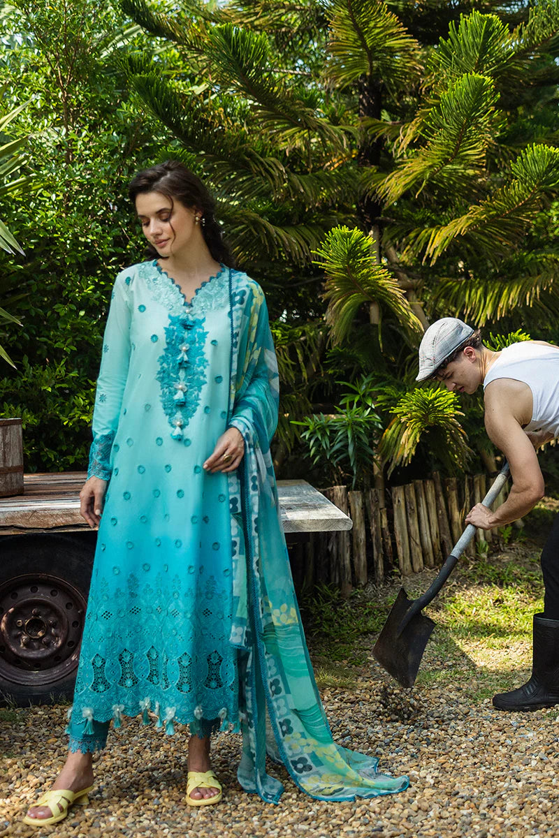 Mushq - Amore - Three Piece Chikan Embroidered Lawn