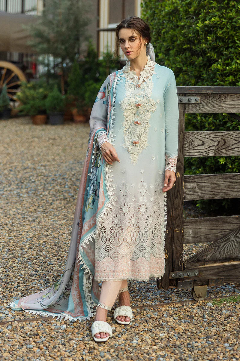 Mushq - Casa - Three Piece Chikan Embroidered Lawn