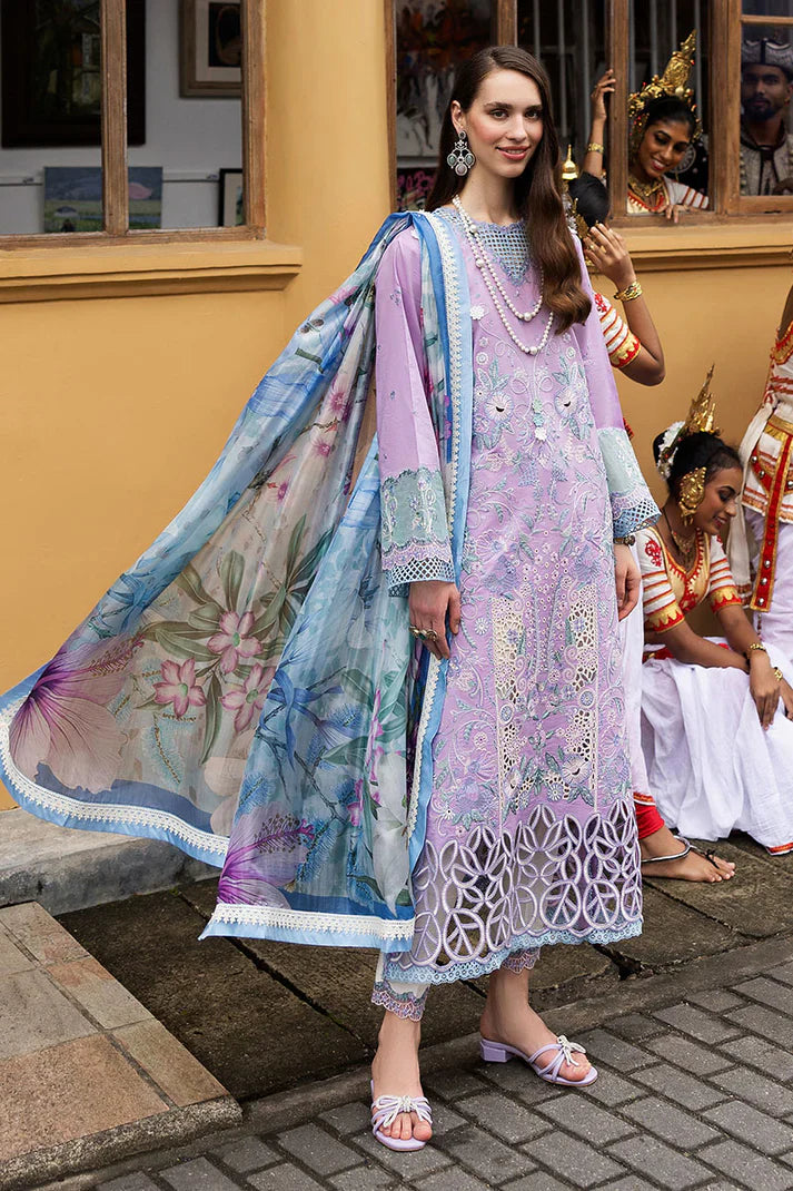 Mushq - Glowing Pulse-03 Piece Chikan Embroidered Lawn