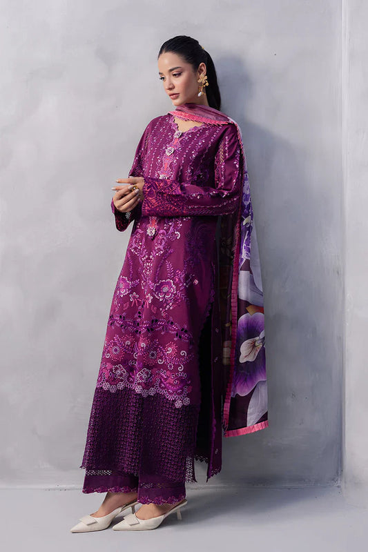 Mushq - Eternal Beat-03 Piece Chikan Embroidered Lawn
