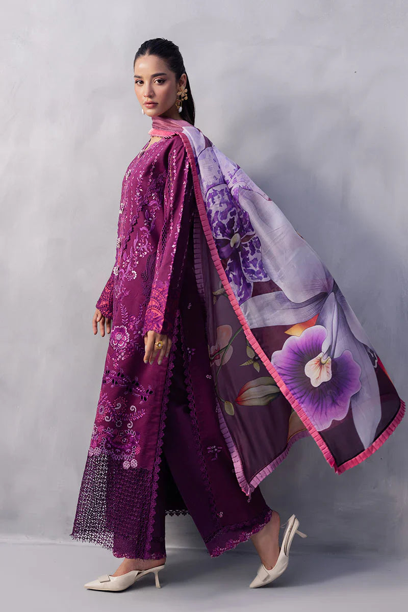 Mushq - Eternal Beat-03 Piece Chikan Embroidered Lawn