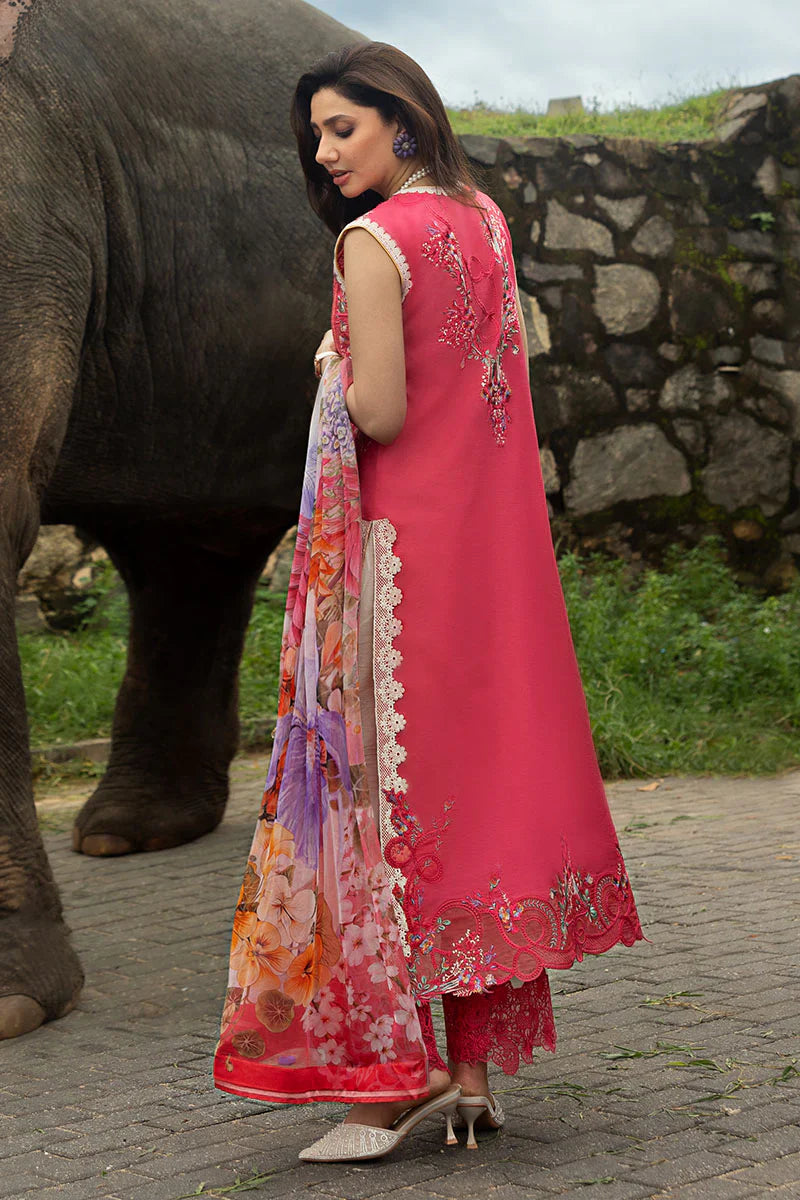 Mushq - Eternal Radiance-03 Piece Chikan Embroidered Lawn