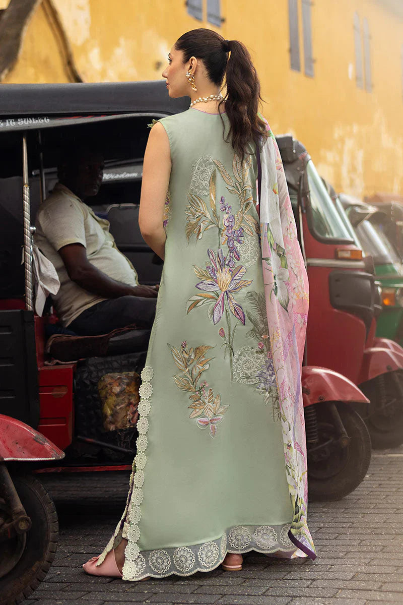 Mushq - Beaming Drift-03 Piece Chikan Printed Lawn