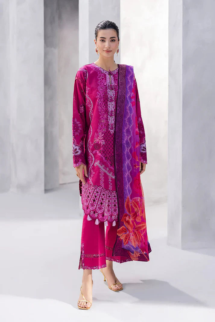 Mushq - Dreamy Whirl-03 Piece Chikan Embroidered Lawn