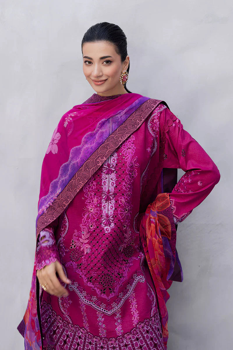 Mushq - Dreamy Whirl-03 Piece Chikan Embroidered Lawn